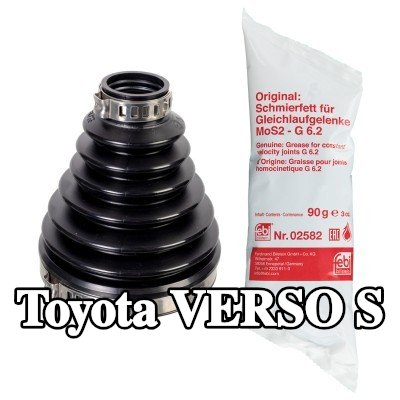FEBI BILSTEIN طقم غطاء مفصل CV, عمود الدفع بجانب العجلة, إلاستومر البوليستر الحراري — Toyota Verso S