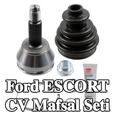 FEBI BILSTEIN CV mafsalı kiti Ön Aks, Tekerlek Tarafı, somunlu, gres ile — Ford Escort
