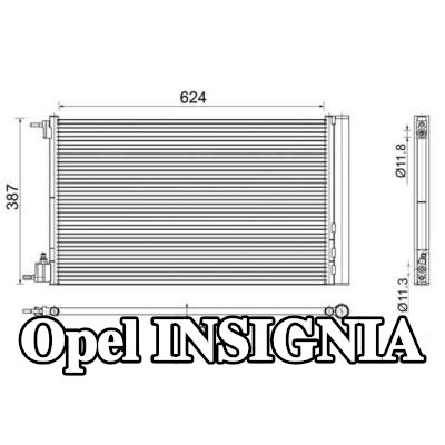 MAHLE مكثف تكييف الهواء مع مجفف — 2008 Opel Insignia