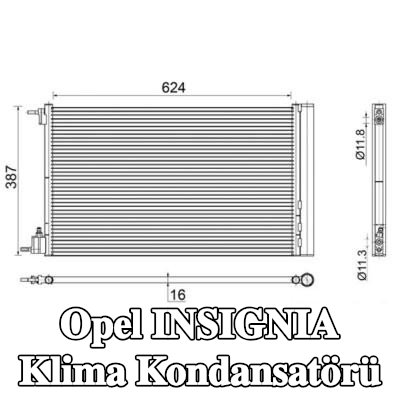 MAHLE Kurutuculu klima kondansatörü — 2008 Opel Insignia