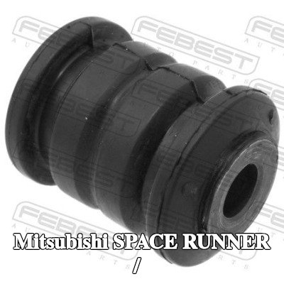 FEBEST جلبة الذراع الخلفي / ذراع التعليق الأمامي, المحور الأمامي السفلي — Mitsubishi Space Runner