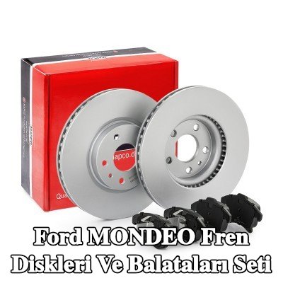 MAPCO Fren diskleri ve balataları seti Ön Aks, Havalandırmalı — Ford Mondeo