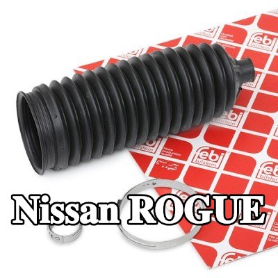 FEBI BILSTEIN طقم غطاء حامل التوجيه المحور الأمامي الأيسر, مع مشابك — Nissan Rogue