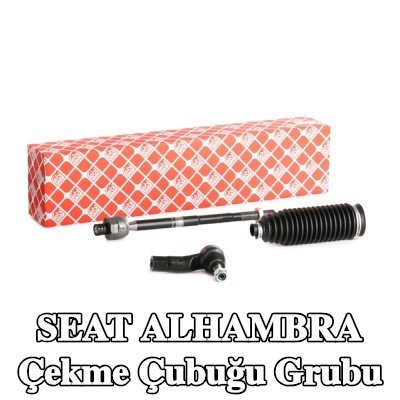 FEBI BILSTEIN Rot kolu grubu Ön Aks Sağ, somunlu, körükli, kelepçeli, direksiyon körüğü ile — SEAT Alhambra