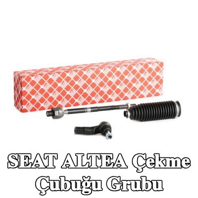 FEBI BILSTEIN Rot kolu grubu Ön Aks Sağ, somunlu, körükli, kelepçeli, direksiyon körüğü ile — SEAT Altea