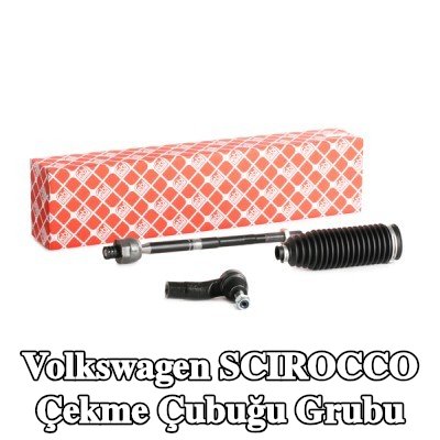 FEBI BILSTEIN Rot kolu grubu Ön Aks Sağ, somunlu, körükli, kelepçeli, direksiyon körüğü ile — Volkswagen Scirocco