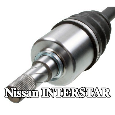 FEBI BILSTEIN عمود الدفع المحور الأمامي الأيسر, مع صمولة — Nissan Interstar