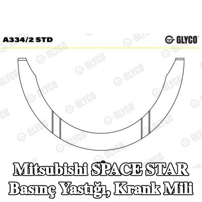 GLYCO Basınç Yastığı, krank mili — 2000 Mitsubishi Space Star