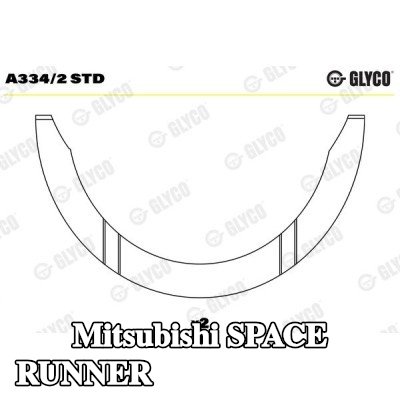 GLYCO صامولة الدفع، العمود المرفقي — Mitsubishi Space Runner