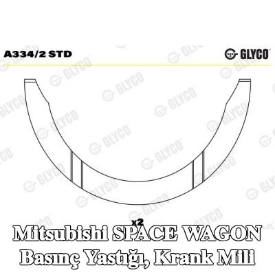 GLYCO Basınç Yastığı, krank mili — 1997 Mitsubishi Space Wagon