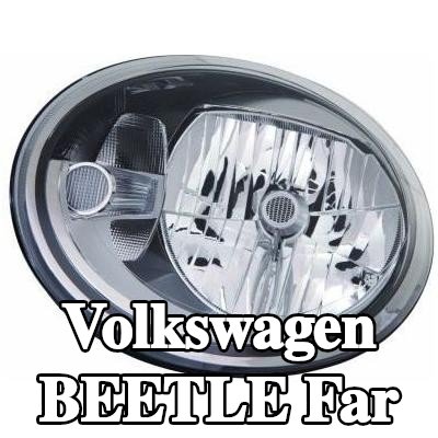 ABAKUS Far Sol, H4, W21/5W, far seviyeleme motorlu, ampul içermez, ampul yuvası olmadan — Volkswagen Beetle