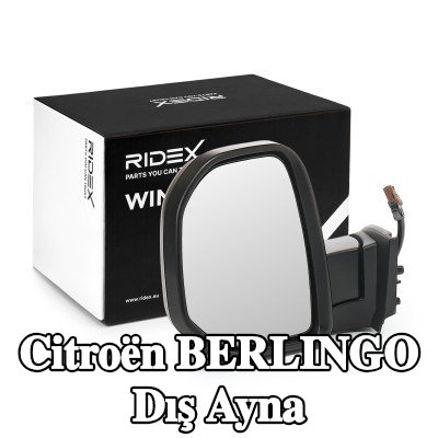 RIDEX Sol yan ayna, Elektrikli — 2012 Citroën Berlingo