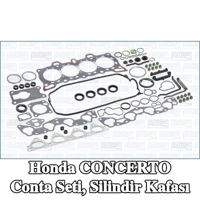 AJUSA Conta seti, silindir kapağı contalı silindir kapağı, valf gövdesi contalı, FIBERMAX — Honda Concerto