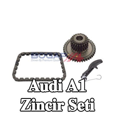 BOGAP Zincir gergisi içeren zamanlama zinciri kiti, krank mili dişlisi ile — Audi A1