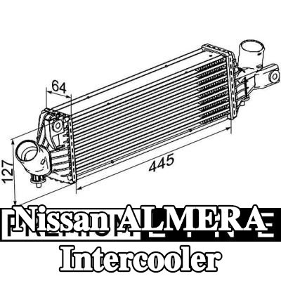 MAHLE Intercooler — 2002 Nissan Almera