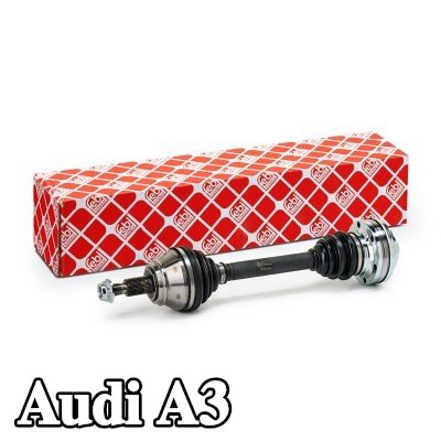 FEBI BILSTEIN عمود الدفع المحور الأمامي الأيسر, مع صمولة — 2002 Audi A3