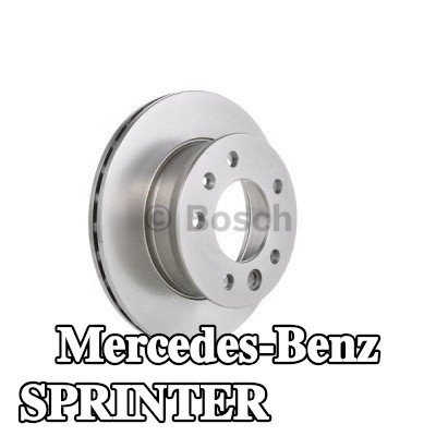 BOSCH القطر الخارجي لقرص المكابح: 276mm, مُهوى, مزود بفتحات تهوية داخلية, مشحم, مع مسامير/براغي — Mercedes-Benz Sprinter