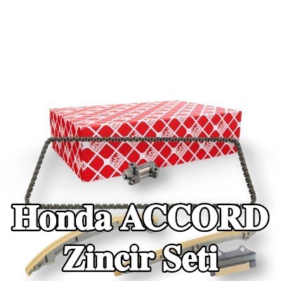 FEBI BILSTEIN Zincir gergisi içeren zamanlama zinciri kiti, kızak raylı — 2002 Honda Accord