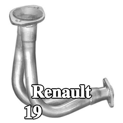 POLMO أنبوب العادم — Renault 19
