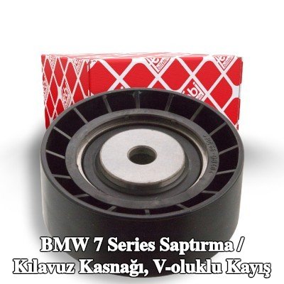 FEBI BILSTEIN Saptırma / kılavuz kasnağı, V-ribbed belt Outer Diameter: 70mm — 1997 BMW 7 Series