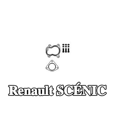 HJS طقم تركيب، المحول الحفاز الأساسي — Renault Scénic