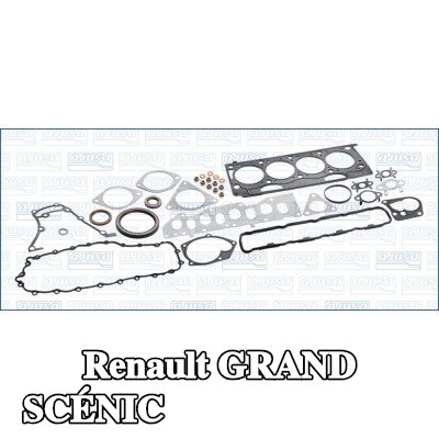 AJUSA مجموعة حشيات كاملة, محرك مزود بحشية رأس الأسطوانة, مع أختام ساق الصمام — 2011 Renault Grand Scénic