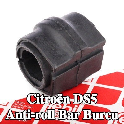 FEBI BILSTEIN Ön aks stabilizatör çubuğu burcu, 25mm, Kauçuk — Citroën Ds5