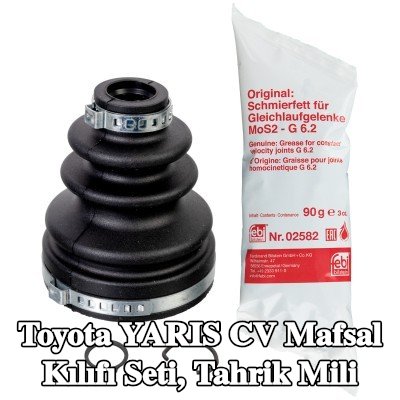 FEBI BILSTEIN CV kılıf kiti, tahrik mili NBR (nitril butadien kauçuk) — 2000 Toyota Yaris