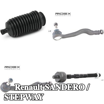 RIDEX مجموعة إصلاح, قضيب الربط المحور الأمامي — Renault Sandero / Stepway