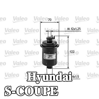VALEO مرشح الوقود — Hyundai S-coupe