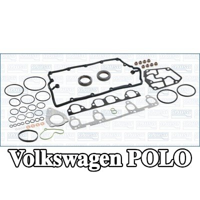 AJUSA مجموعة حشيات كاملة, محرك مزود بأختام صمامات, بدون حشية رأس الأسطوانة — Volkswagen Polo