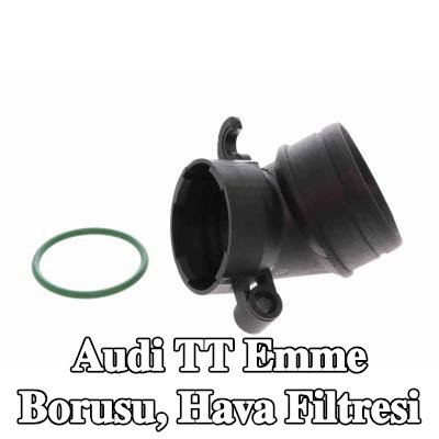 VAICO Emme borusu, conta/sızdırmazlık halkalı hava filtresi, vida ile — Audi Tt