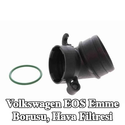VAICO Emme borusu, conta/sızdırmazlık halkalı hava filtresi, vida ile — Volkswagen Eos