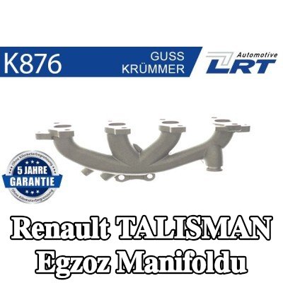 LRT Bağlantı hattı ile egzoz manifoldu, montaj parçaları ile — Renault Talisman