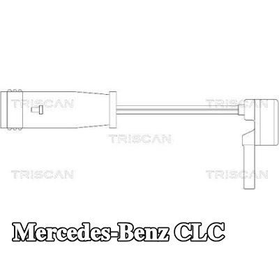 TRISCAN مجموعة ملامسات التحذير، تآكل وسادات الفرامل — Mercedes-Benz Clc