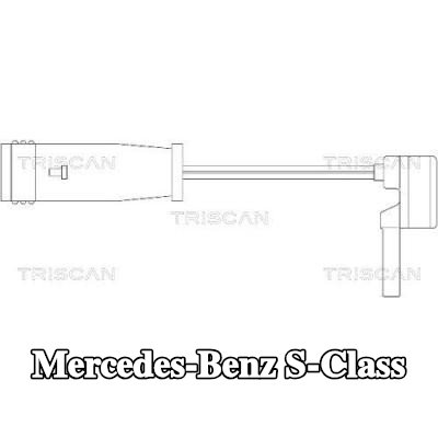 TRISCAN مجموعة ملامسات التحذير، تآكل وسادات الفرامل — 2001 Mercedes-Benz S-Class