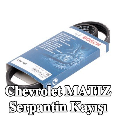 BOSCH Serpantin kayışı 735mm, Number of ribs: 4 — Chevrolet Matiz