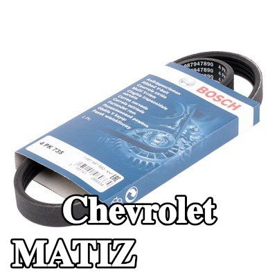 BOSCH حزام سيربنتين 735mm, Number of ribs: 4 — Chevrolet Matiz