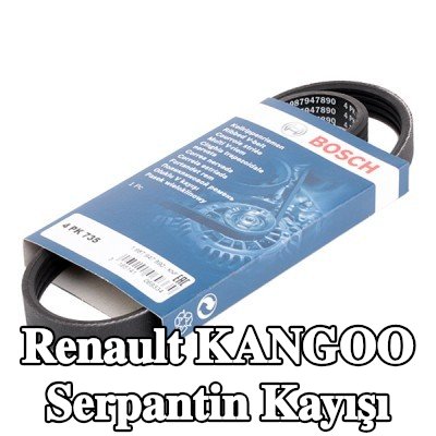 BOSCH Serpantin kayışı 735mm, Number of ribs: 4 — 2000 Renault Kangoo