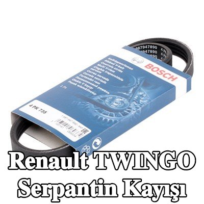 BOSCH Serpantin kayışı 735mm, Number of ribs: 4 — 2002 Renault Twingo