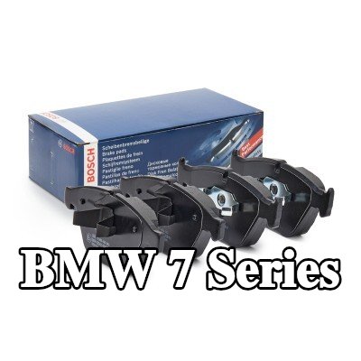 BOSCH مجموعة وسادات الفرامل 19, 8mm, مع لوحة مانعة للصرير, مع دليل التركيب, مع مشبك مكبس — 2002 BMW 7 Series