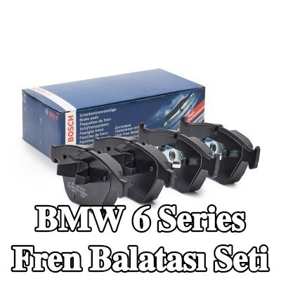 BOSCH Fren balatası seti 19, 8mm, gıcırtı önleyici plaka ile, montaj kılavuzu ile, piston klipsli — 2003 BMW 6 Series