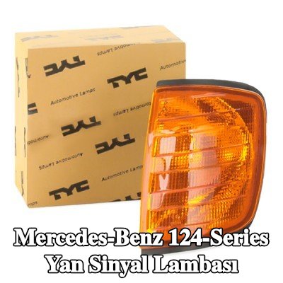 TYC Yan sinyal lambası Sol Ön, Turuncu, ampul tutuculu — Mercedes-Benz 124-Series