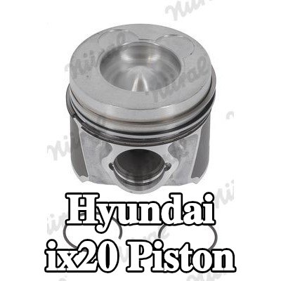 NÜRAL Soğutma kanallı piston, piston segman taşıyıcısı ile — Hyundai ix20