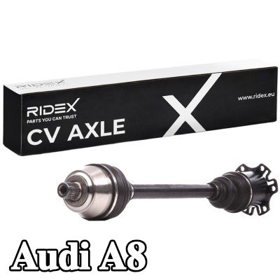 RIDEX عمود الدفع المحور الأمامي الأيسر, 614mm — 2004 Audi A8