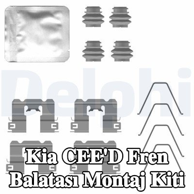 DELPHI Fren balatası montaj kiti — Kia Cee'd
