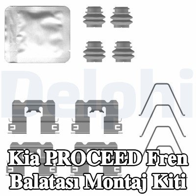 DELPHI Fren balatası montaj kiti — Kia Proceed