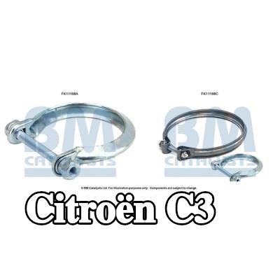 BM CATALYSTS طقم التثبيت، مرشح السخام — Citroën C3