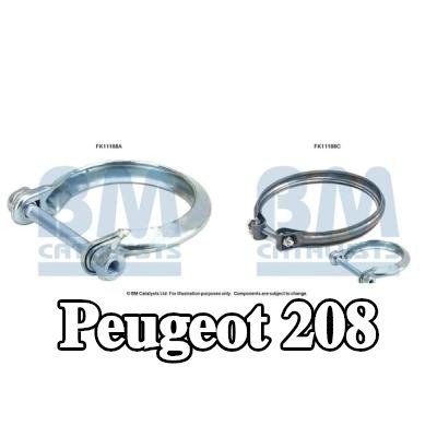 BM CATALYSTS طقم التثبيت، مرشح السخام — Peugeot 208