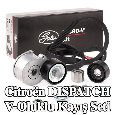 GATES V-Ribbed Kayış Seti Micro-V Kiti, Micro-V® Stretch Fit™ — 1998 Citroën Dispatch